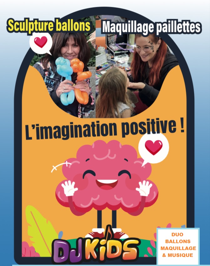 Duo Sculptures ballons et maquillage artistique enfants ou adultes