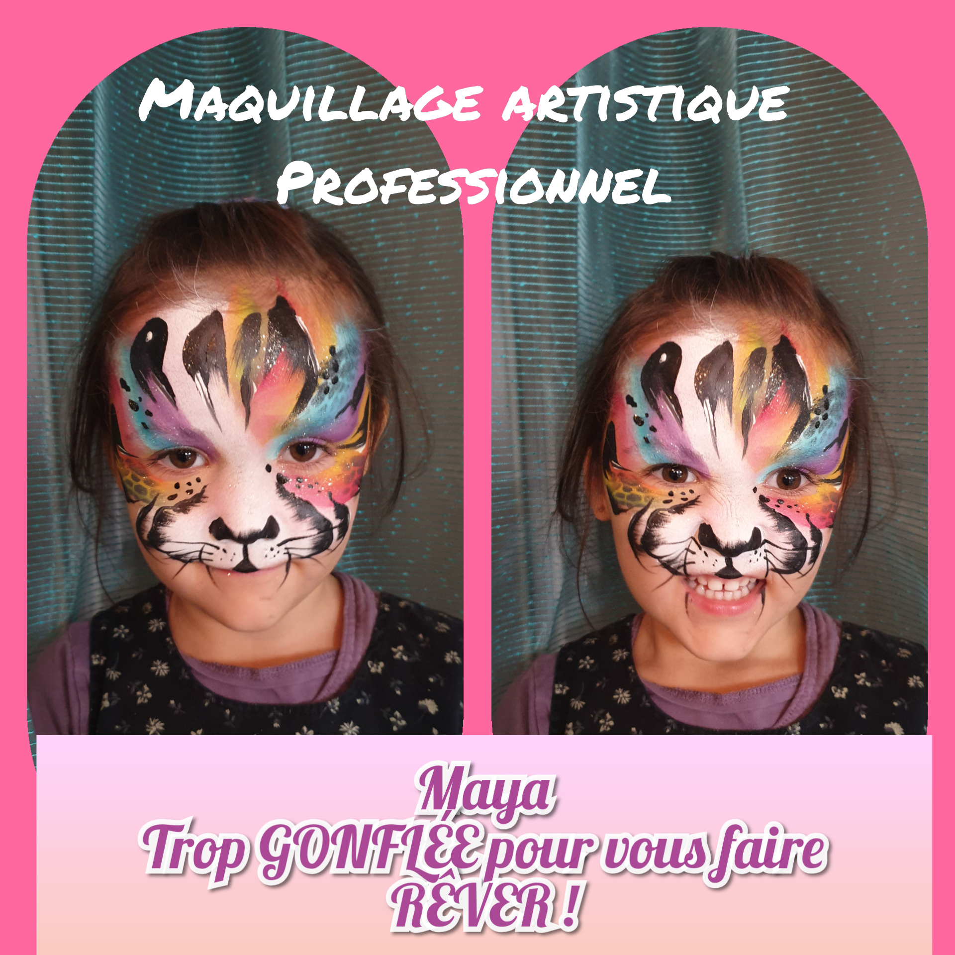 L'art du face painting avec Maya